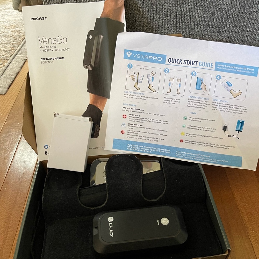 DJO Aircast VenaGo Portable DVT Prevention Complete Kit - Picture 5 of 5